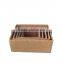 Straw storage/ stock box with leather handles, set of 5