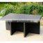 Outdoor poly wood dining table and chair set leisure furniture set