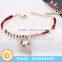 2016 Chinese Gold Supplier Crystal Fox Head Pendant Bracelet Wholesale