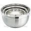 2015 Best Selling 3 piece stainless steel nesting mixig bowl set/3 pcs stainless steel Serving BowlKitchen salad bowls