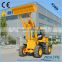 articulated mini wheel loader with pallet fork