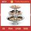 Hocking pressed glass 3 tier cake stand for buffet