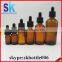 30ml amber glass bottle with glass dropper for e liquid
