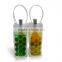 Decorative PVC Plastic Cooler Bag Single Wine Bottle Bag