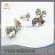 Leather crystal rhinestone decoration custom metal rivet