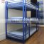 Blue Black White Home Bedroom Metal Kids 3 Tier Bunk Bed