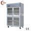 QIAOYI C Small Double Door Glass Door Refrigerator