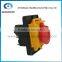 Ignition Momentary Press Push Button Switch YCZ4-A Emergency stop 7 Pin IP55 Protective cover On Off Red Green sign brass feet