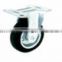 Swivel Castor/ Swivel Brake Castor/ Rigid Castor Fitted with Black Rubber Wheel, Metal Rim