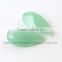 Green pear cut 10*20mm opaque machine cut glass stones, colored glass stones china glass stone