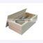 Handmade plain wooden packing box for wine