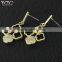 Custom Yellow Gold Plated Brass Earring Jewelry