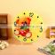 Round shape sublimation glass photo frame with clock