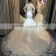 High end china factory direct wholesale pakistani fancy dresses bateau neckline covered back long sleeve bridal we