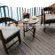 US Style Modern HDPE Plastic Wood Table And Armchairs Set for Yard
