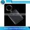 2016 best sale cheap clear custom printed acrylic plastic heart keychain