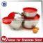 2016 Hot Sale 3pcs Stainless Steel Non-Slip Mixing Bowl