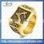 promotion gold brass alloy fashion championship custom 3D ring