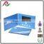 Paper Material Invitation LCD Video Greeting Card / Video Brochure Card