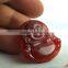 Red Agate Gemstone Tibet Buddhist Laughing Buddha Amulet Pendant