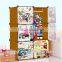 Baby plastic foldable storage wardrobe cabinet