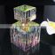 square shaped 12ml newest high quality crystal perfume bottle