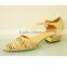 New Model Light Color Soft Girls Flat Sandals Strip Pointed Toe Brogue Dress Shoes