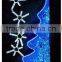 Fancy led blue leaf shape and star motif light