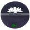 yoga meditation round zafu cushion with lotus embroidery and with Buck wheat filling high quality with shape pattern