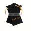 Soft Luxury Design Large Drawstring Gift Bags Printing Gold Logo
