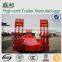 High quality Best price tri-axle low bed semi trailers