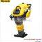 Imported yellow bellow tamping rammer compactor machine with robin gasoline engine