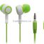 most colorful earphone round wired cable in-ear earphone