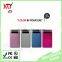 Slim 5000mAh portable power bank with touch screen light display metal cell