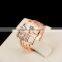 Vintage Ring Designs Carved Hollow Wide Finger Rings Rose Gold Plated High Quality Rings For Men