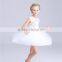 White chiffon young girl dress party children frocks designs