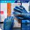 Blue vinyl power free non latex gloves