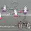 The HEAD metal hanger ,plastic plated one bar clips hanger for pants simple hanger best price