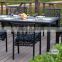 2016 teak wrought iron garden furniture wrought iron outdoor UNT-R-948