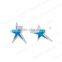 wholesale 925 sterling silver stud earrings pentagon shaped earrings