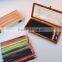 12/24 Black Wooden Color Pencil Set with Original Wooden Case