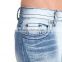 Sexy women blue and white skinny hole pent wholesale price jeans pants