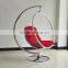 Ball chair clear hanging or on stand model with cushion hanging ball chair