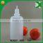 plastic 50ml ldpe ejuice favor bottle with long thin tip