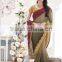 Beige Embroidered Work Net Lehenga Saree