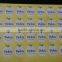 Intaglio printing security paper sticker