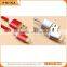 Wholesale 1m/2m/3m fabric braided Colorful high speed cellphone data cables for apple iphone and samsung