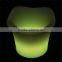 Color Change Illuminated Pe Plastic Ice Buckets With Remote Control