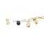 Fashion custom gold stainless steel charm bracelet for girl
