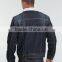 quilted lining denim jacket ripped jeans jacket (LOTJ296)